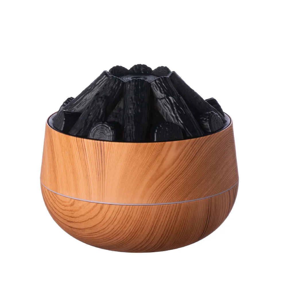Humidificateur Flamme 300ml - Votre Foyer Magique d'Aromathérapie