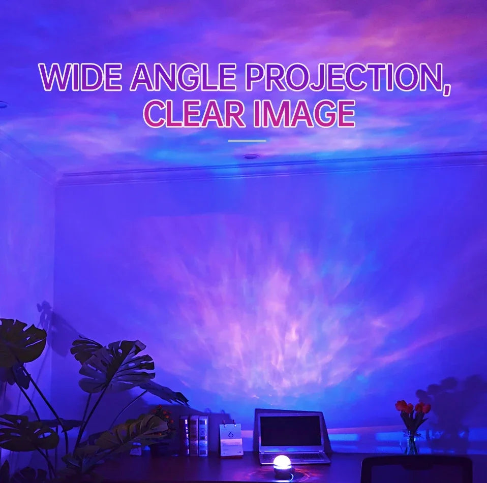 Projecteur Ciel Étoilé Aurores Boréales - Veilleuse LED USB"
