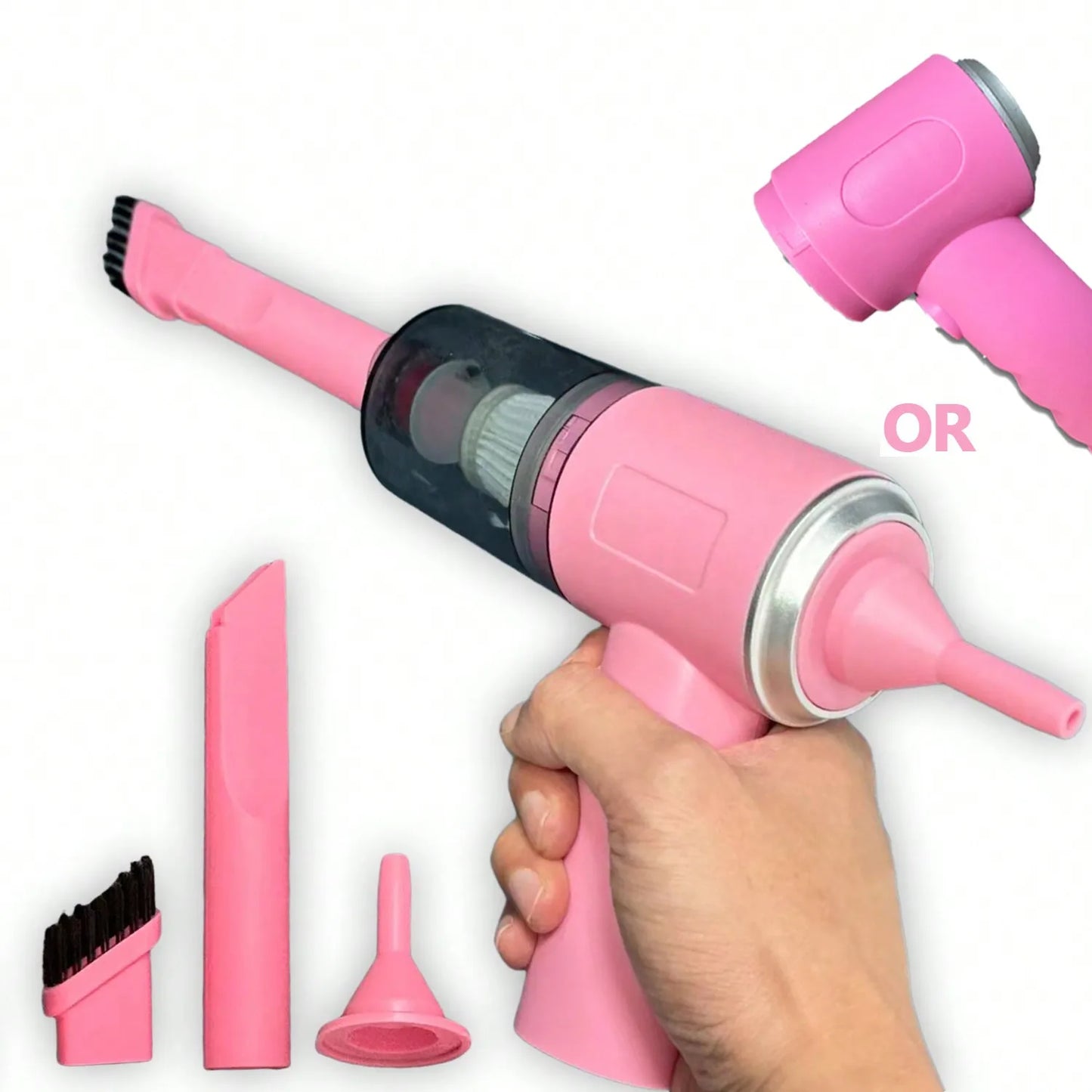 Aspirateur Soufflant 3-en-1 USB - Voiture & Ménage