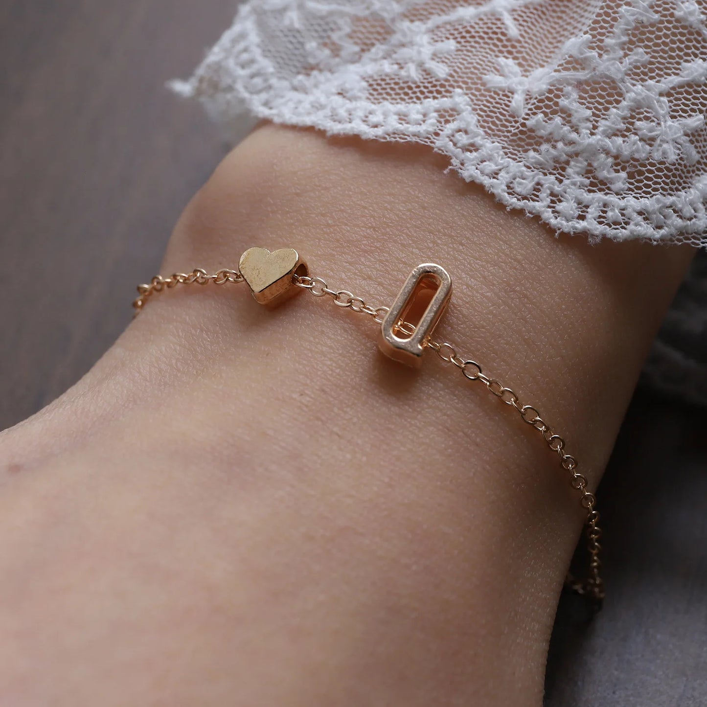 Bracelet Lettre Alphabet Personnalisé - Bijou Initial Tendance