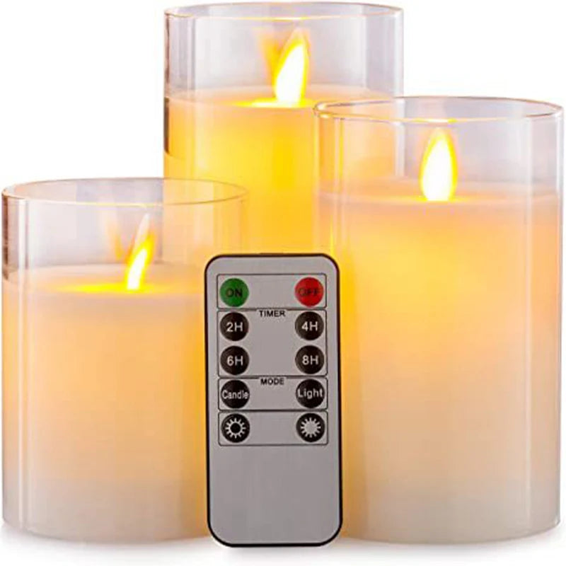 Bougies LED Télécommandées - Set Déco Mariage & Noël