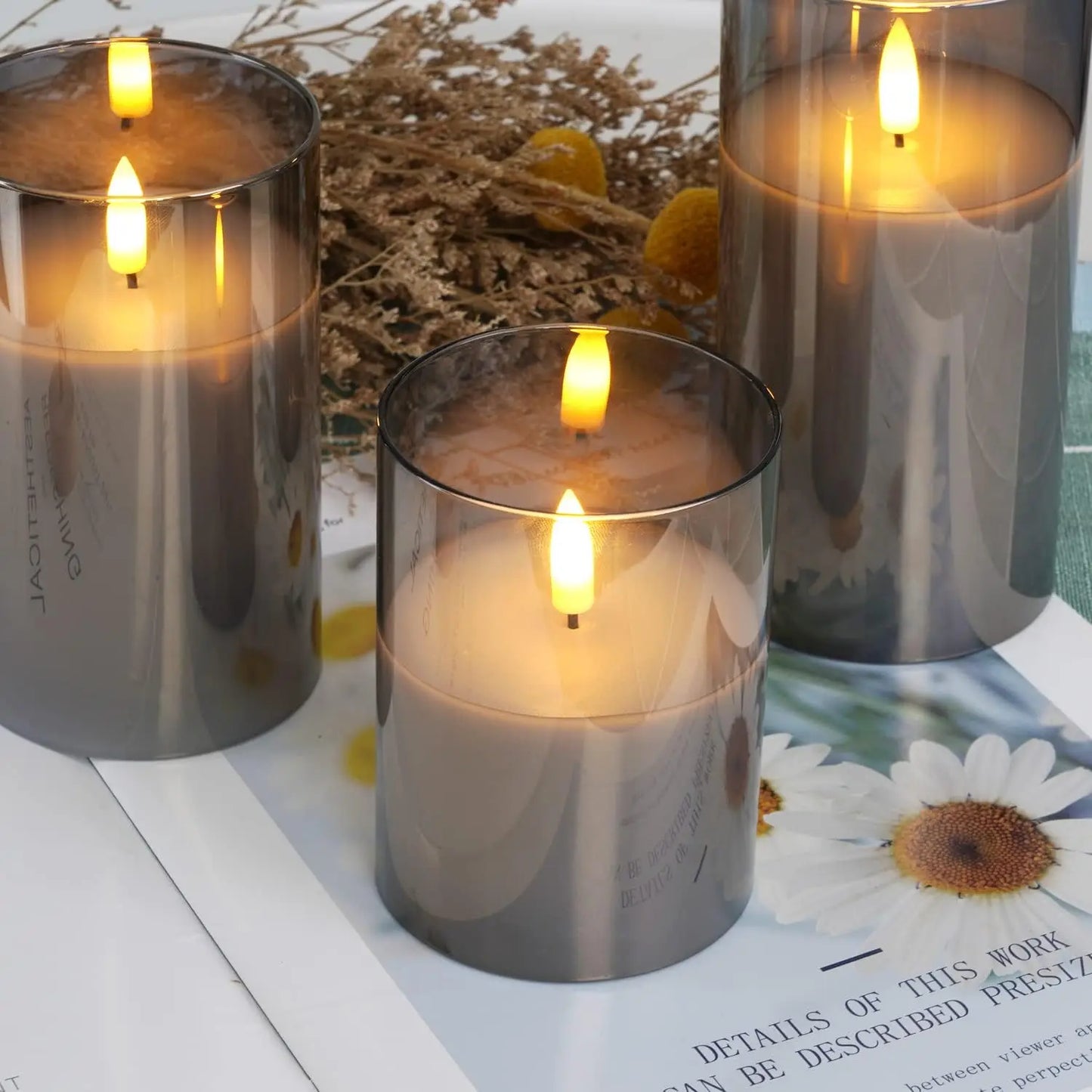 Bougies LED Télécommandées - Set Déco Mariage & Noël