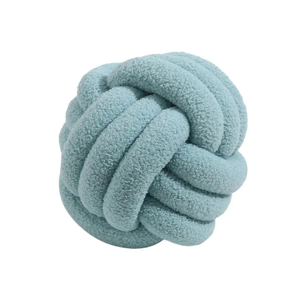Oreiller Boule Noué Écologique - Coussin Déco Tissé Main