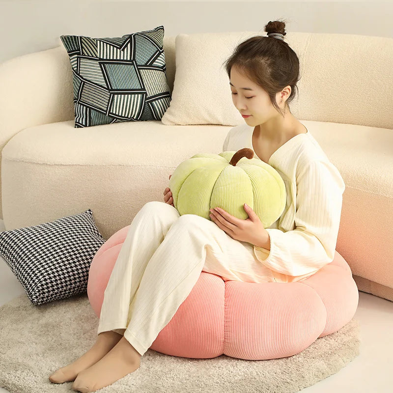 Peluche Citrouille Halloween Kawaii - Oreiller Décoratif
