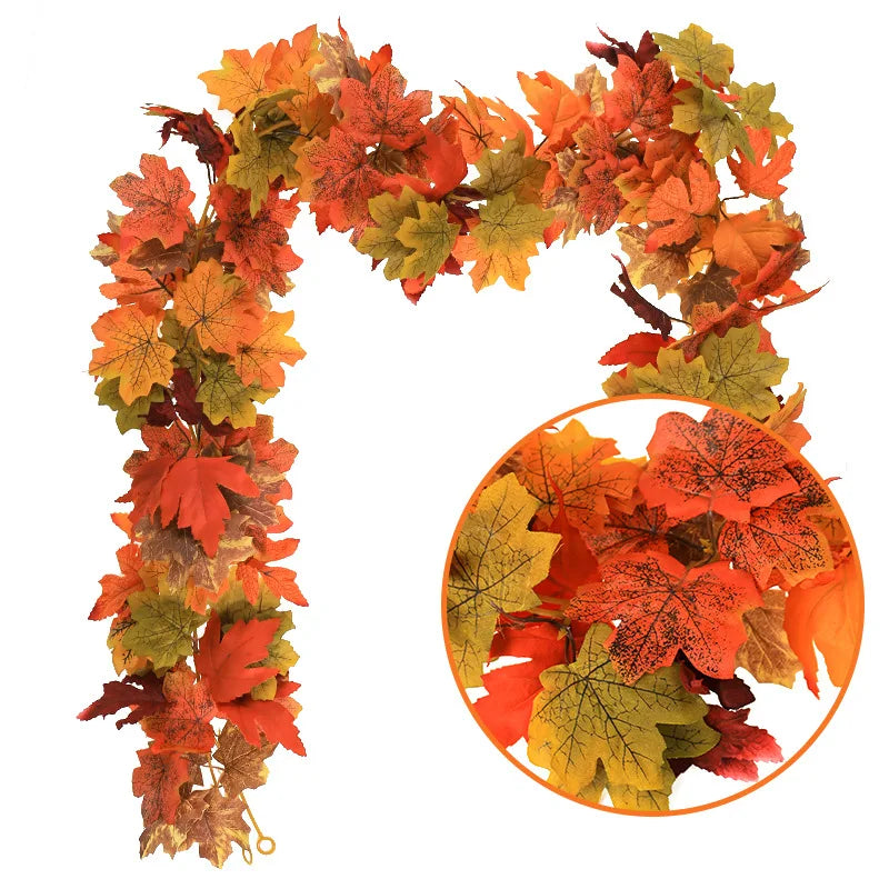 Feuilles Érable Artificielles - Décoration Murale Automne Halloween