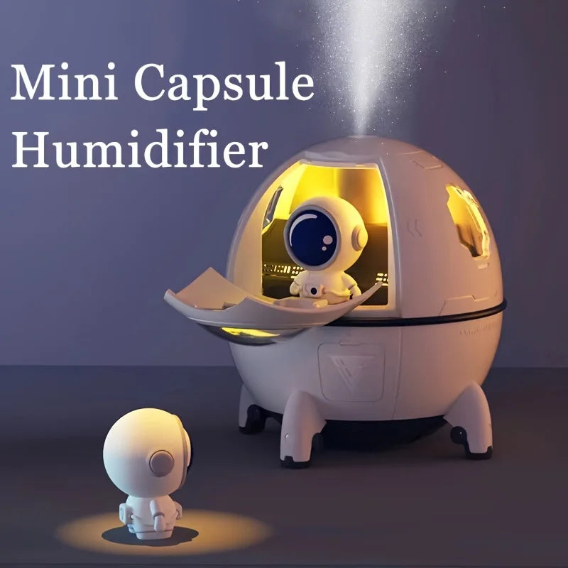 Humidificateur Capsule Espace LED - Design Astronaute 220ml