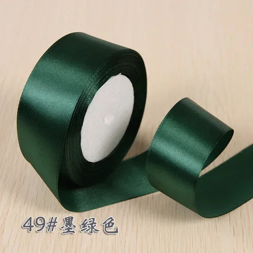 Ruban Satin Soie Sécurisé - 25 Yards Décoration Noël Mariage