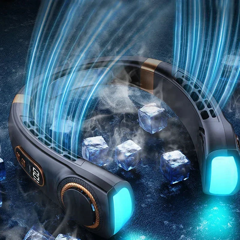Ventilateur Cou Portable LED - Batterie 4000mAh USB