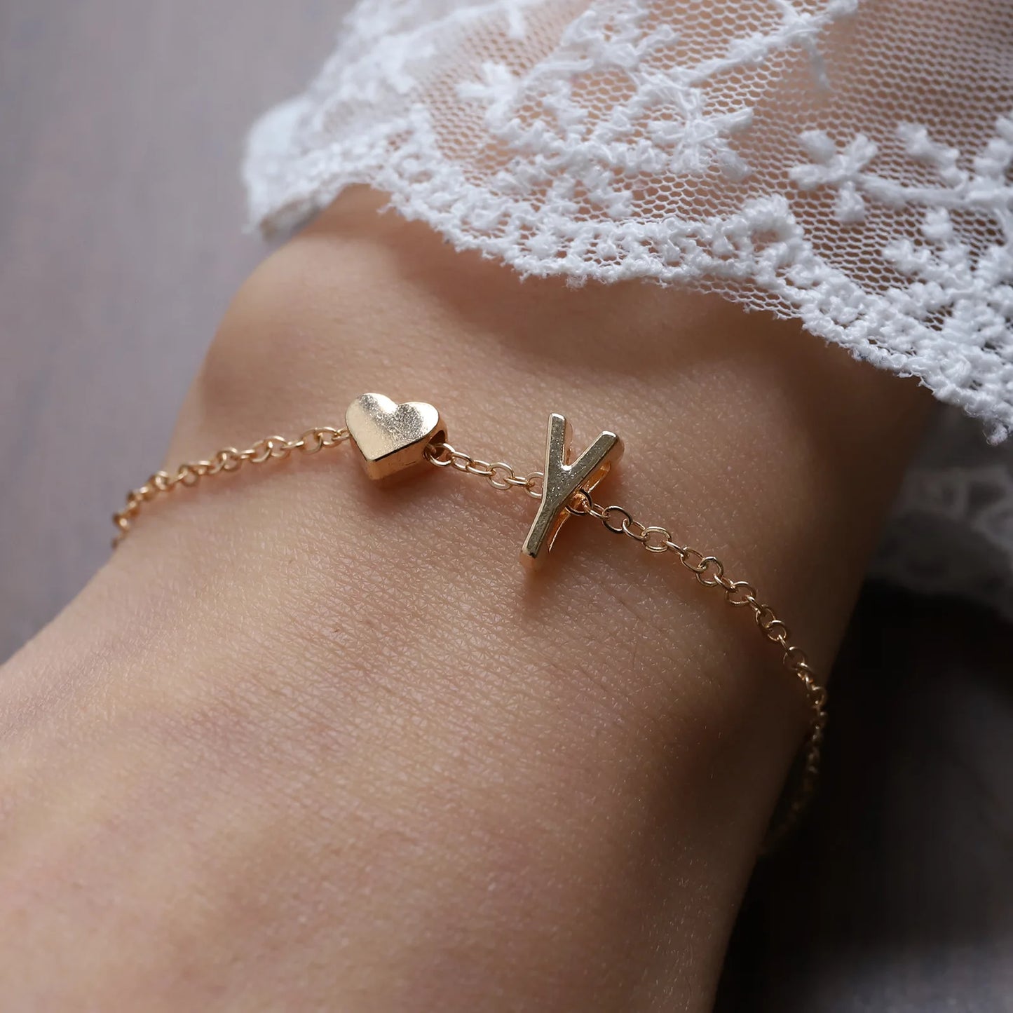 Bracelet Lettre Alphabet Personnalisé - Bijou Initial Tendance
