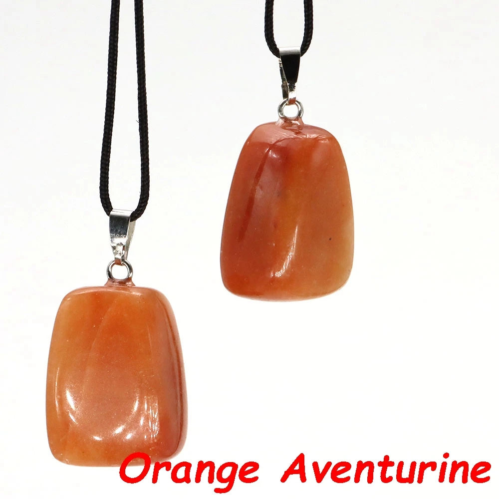 Pendentif Pierre Naturelle Reiki 30mm - Quartz Rose Aventurine