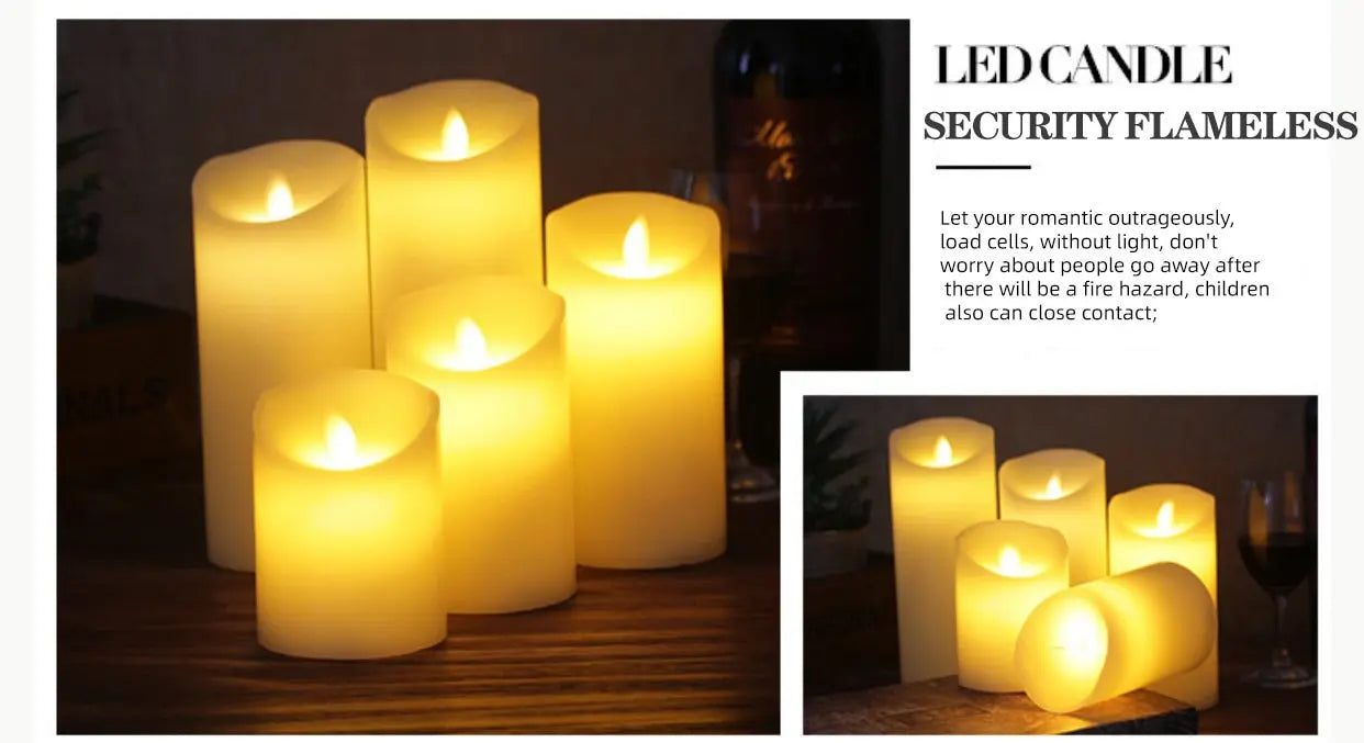 Bougie LED Électronique - Décoration Lumineuse Réaliste