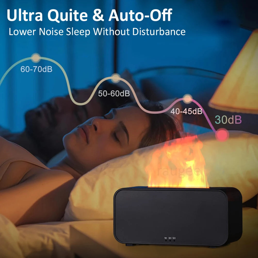 Humidificateur Arôme LED - Diffuseur Flamme Automatique