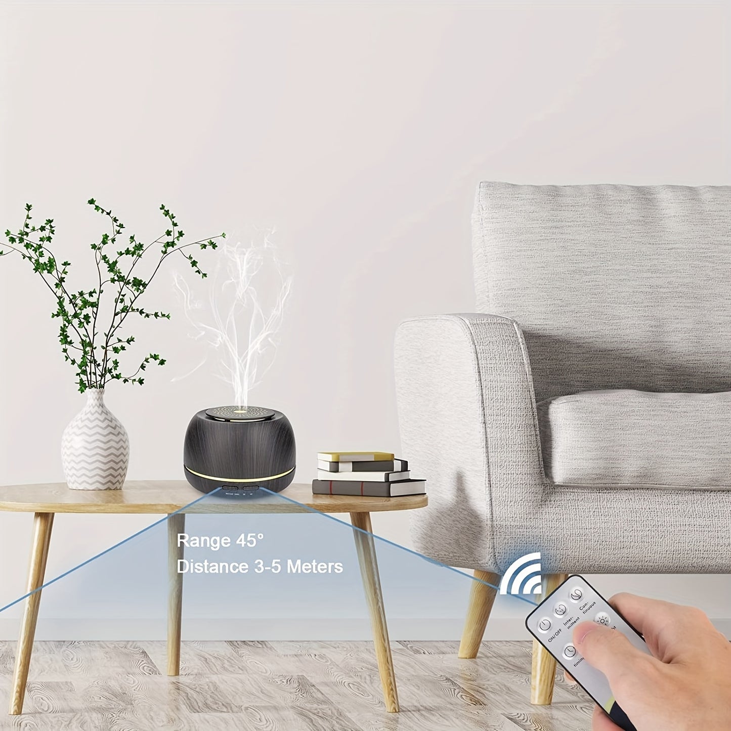 Diffuseur Huiles Essentielles 300ml - LED Télécommande
