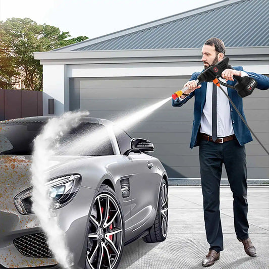 Nettoyeur Haute Pression Sans Fil 21V - Pistolet à Mousse 50BAR pour Auto et Jardin