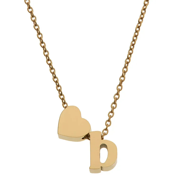 Collier Lettre Alphabet Personnalisé - Pendentif Initial Élégant