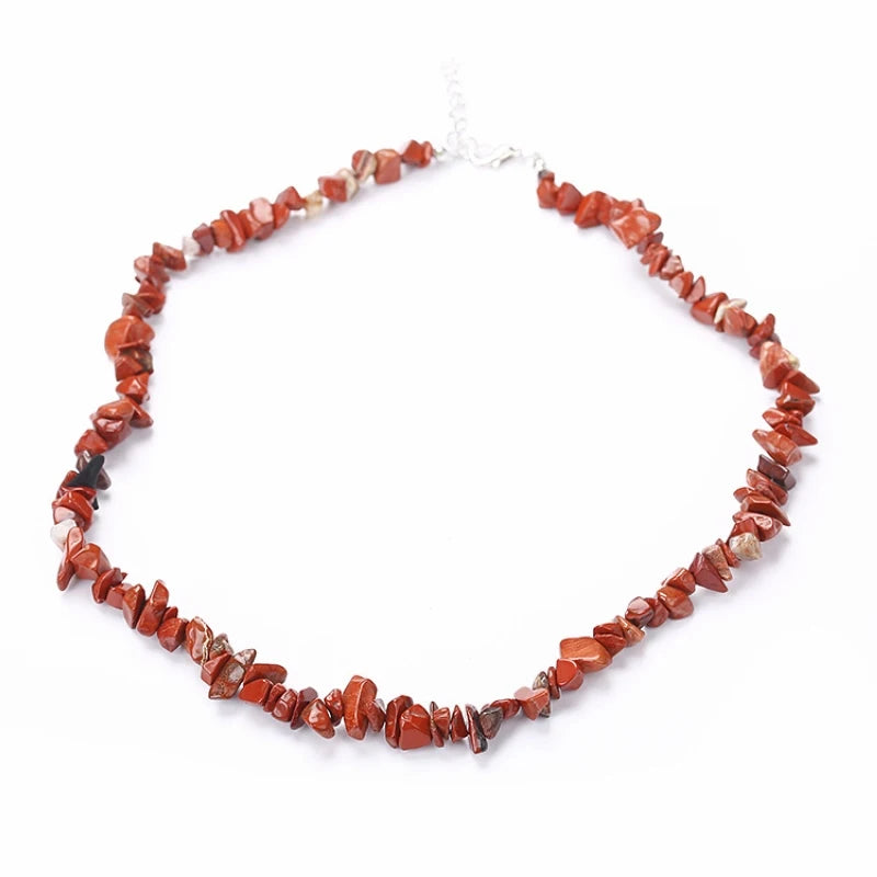 Tour de Cou Pierre Naturelle Femme 40cm - Bijou Bohème Quartz Rose