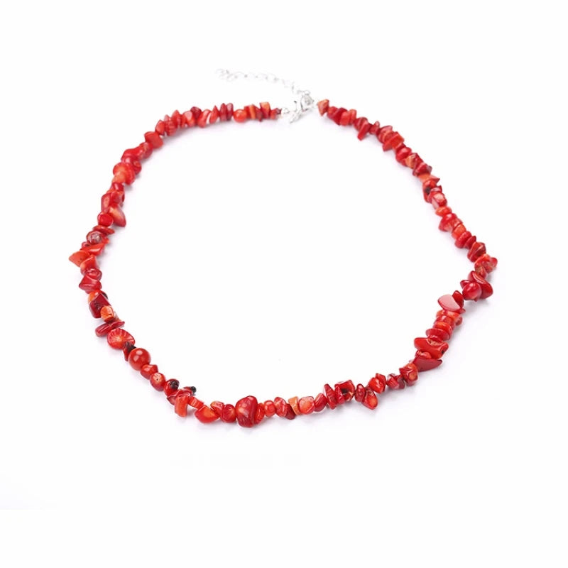 Tour de Cou Pierre Naturelle Femme 40cm - Bijou Bohème Quartz Rose