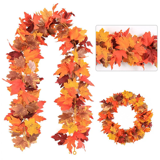 Feuilles Érable Artificielles - Décoration Murale Automne Halloween