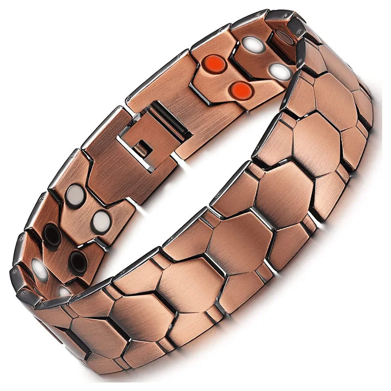 Bracelet Magnétique Titane Acier - Votre Armure Thérapeutique Masculine