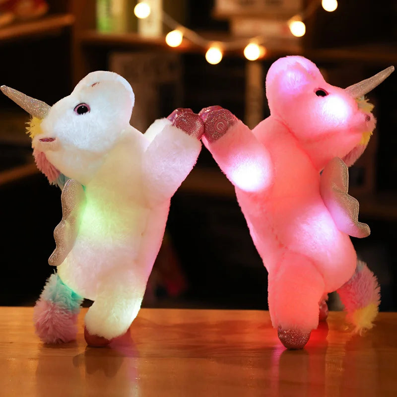 Oreiller Licorne Lumineux LED 38cm