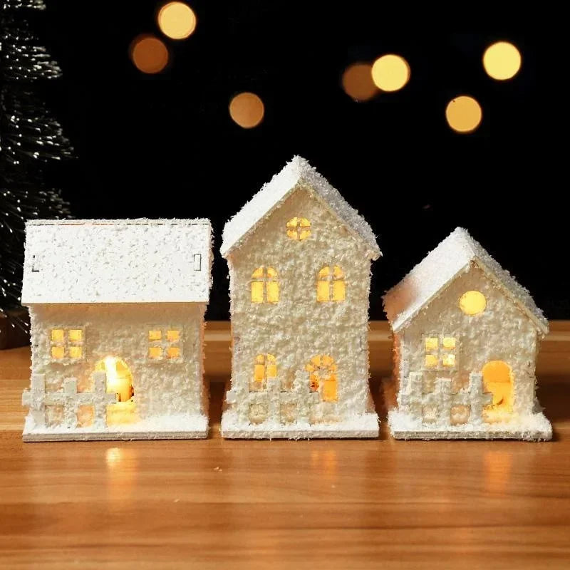 Maison de Noël LED en Bois - Votre Village Magique Lumineux