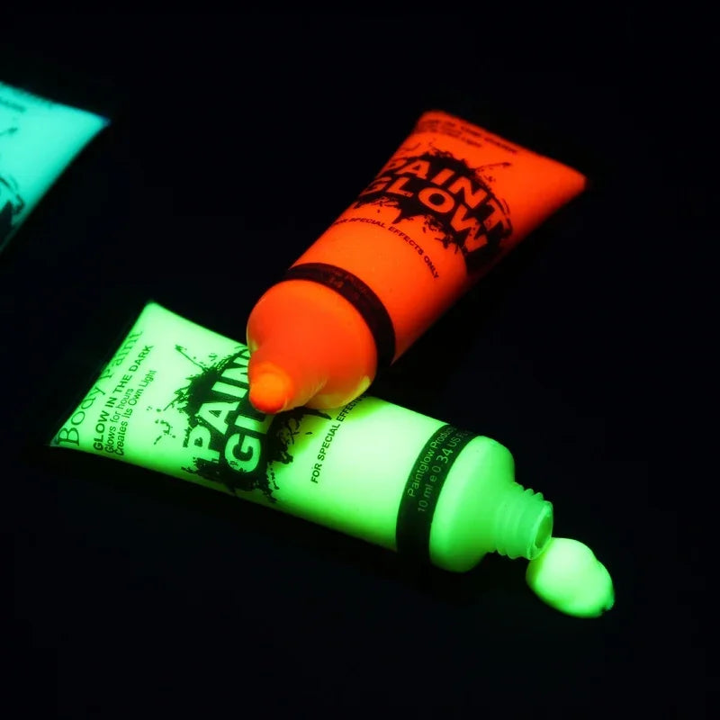 Peinture UV Body Art Enfants x5 - Maquillage Fluorescent Sécurisé
