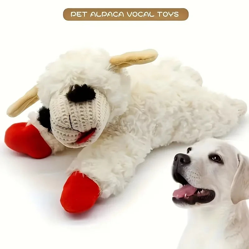 Alpaga Jouet pour Chien - Peluche Interactive Grinçante