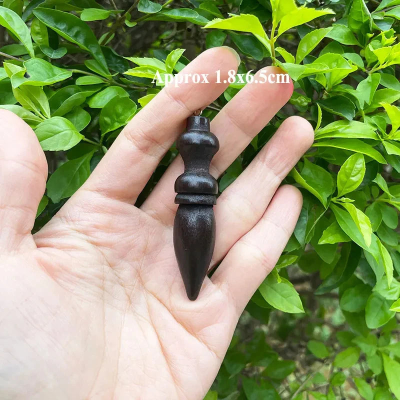 Pendule spirituel en bois égyptien – Radiesthésie, méditation et divination avec témoin intégré