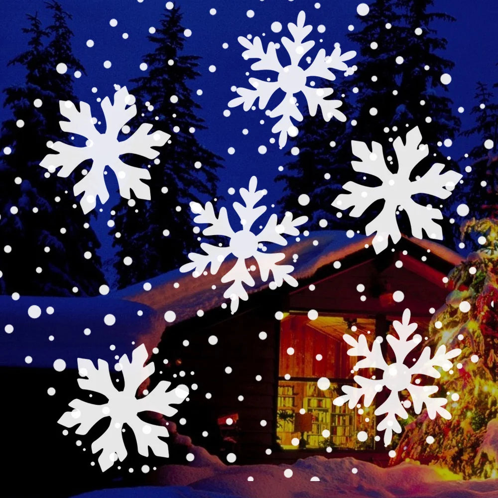 Projecteur Flocons Neige LED - Décoration Noël Extérieur
