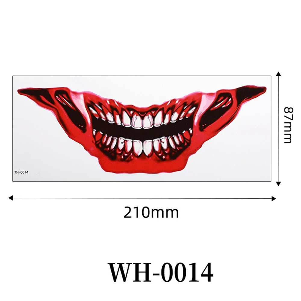 Faux Tatouages 3D Halloween - Autocollants Temporaires Effrayants