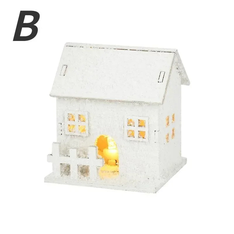 Maison de Noël LED en Bois - Votre Village Magique Lumineux