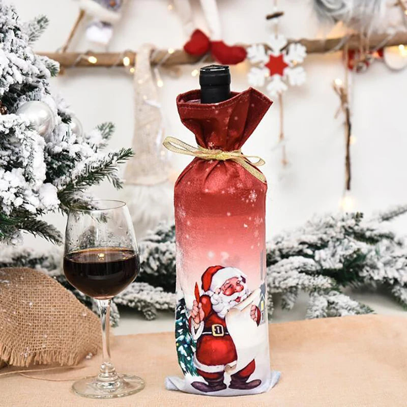 Sac Couverture Bouteille Vin Noël - Votre Père Noël Magique Cadeau