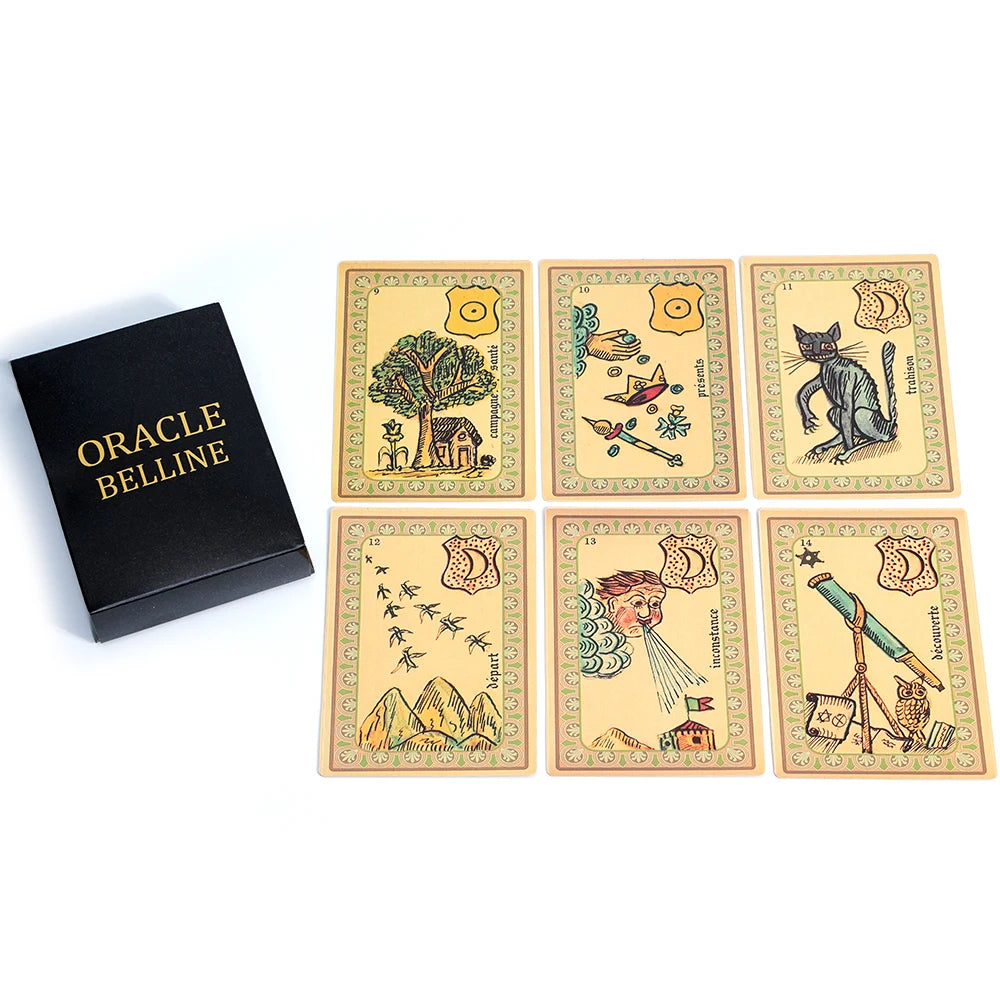 Oracle Belline – Jeu divinatoire avec 53 cartes et guide spirituel inclus