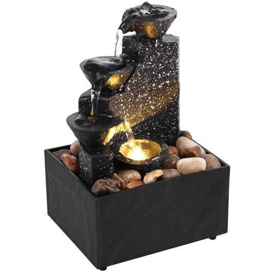 Fontaine Bureau Cascade - Ornement Eau Courante Décoratif