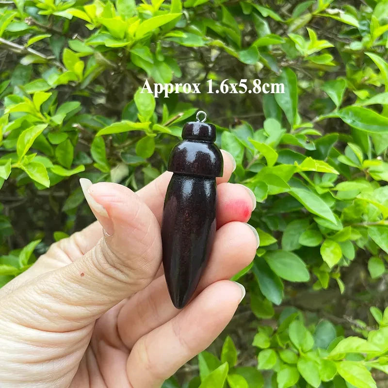 Pendule spirituel en bois égyptien – Radiesthésie, méditation et divination avec témoin intégré