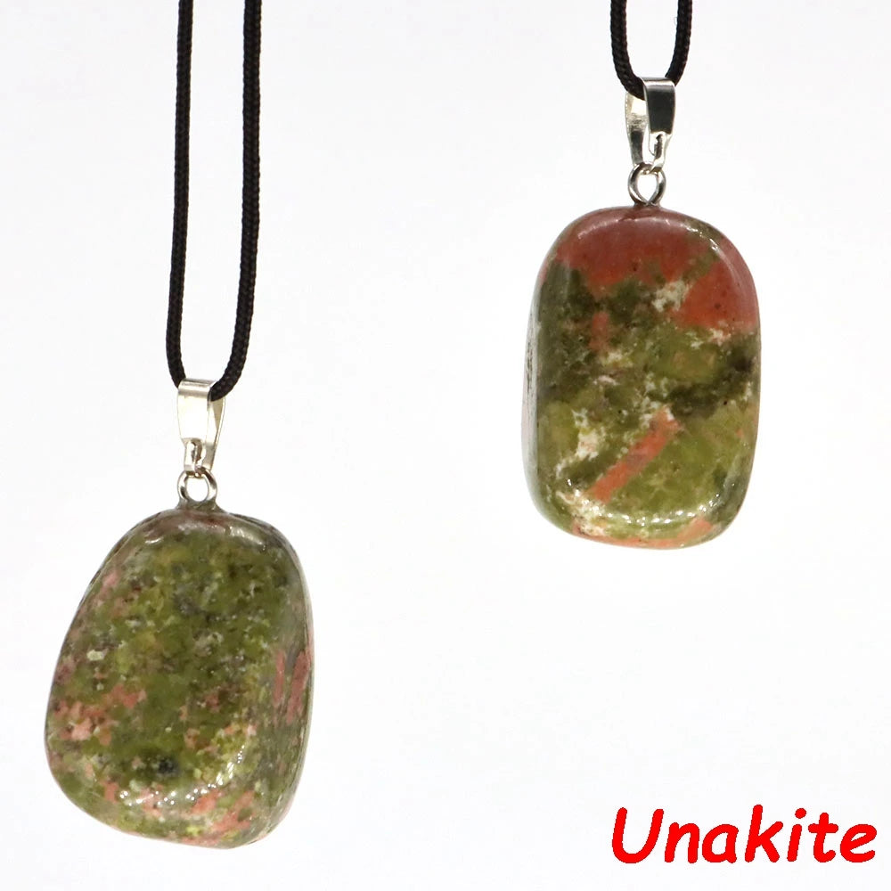 Pendentif Pierre Naturelle Reiki 30mm - Quartz Rose Aventurine