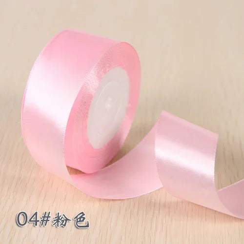Ruban Satin Soie Sécurisé - 25 Yards Décoration Noël Mariage