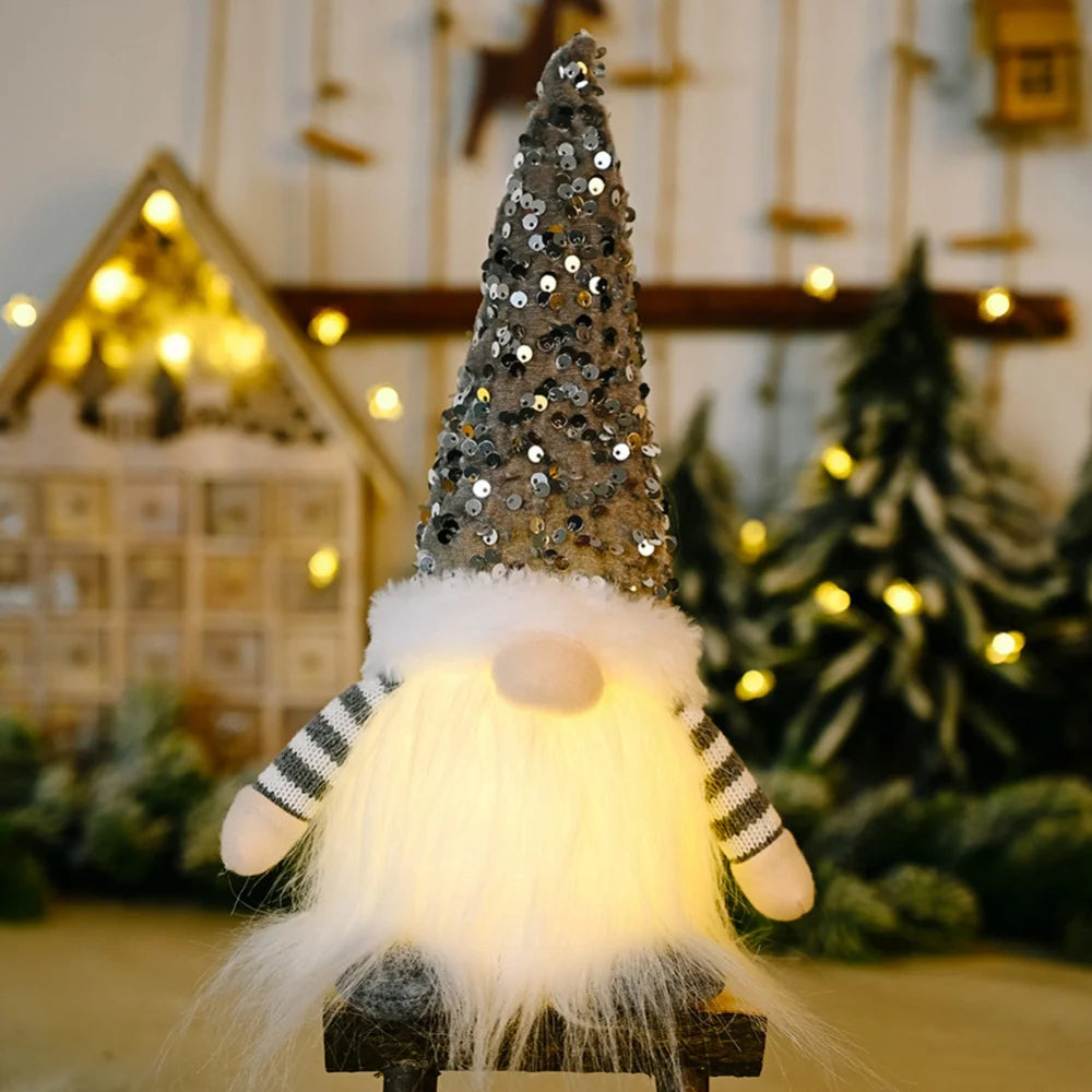 Gnome Elfe LED Sécurisé Enfant - Peluche Lumineuse Noël 2024