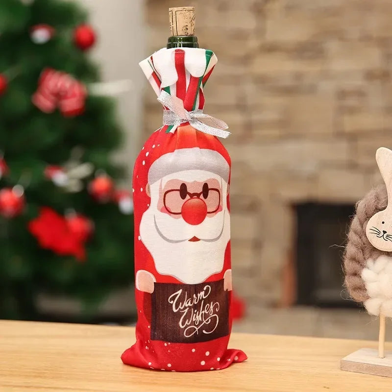 Couverture Bouteille Vin Noël 2025 - Votre Habillage Magique Festif