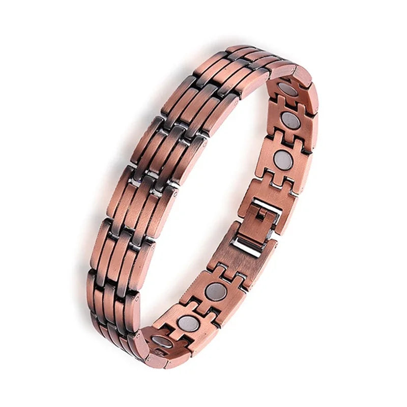 Bracelet Magnétique Titane Acier - Votre Armure Thérapeutique Masculine