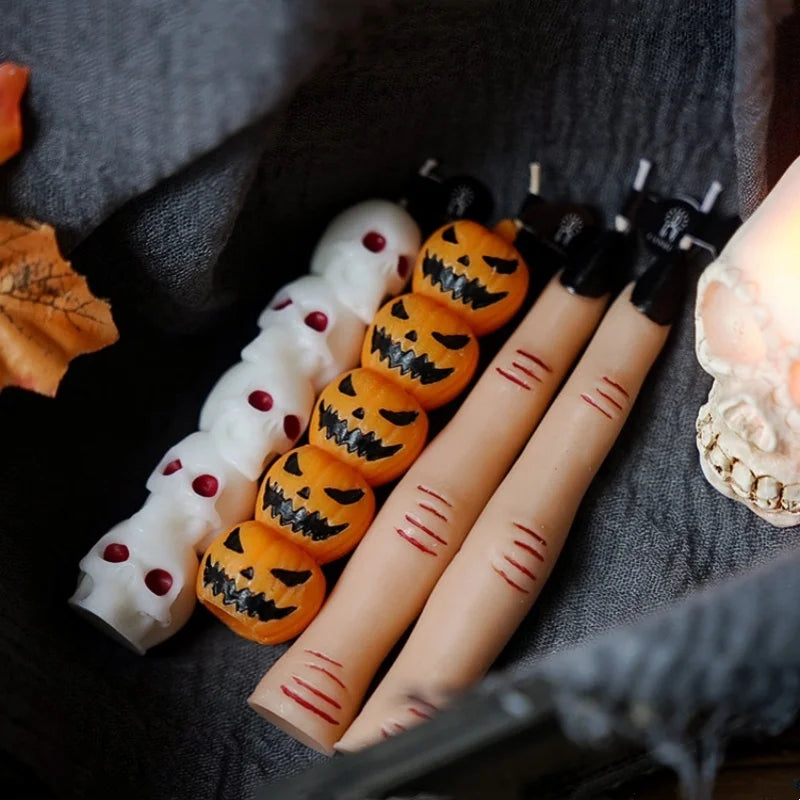 Bougie Halloween Crâne 3D Parfumée - Créez l'Ambiance la Plus Terrifiante