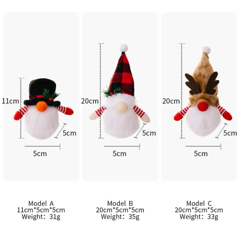 Poupée Gnome LED Sécurisée Enfant - Peluche Lumineuse Noël