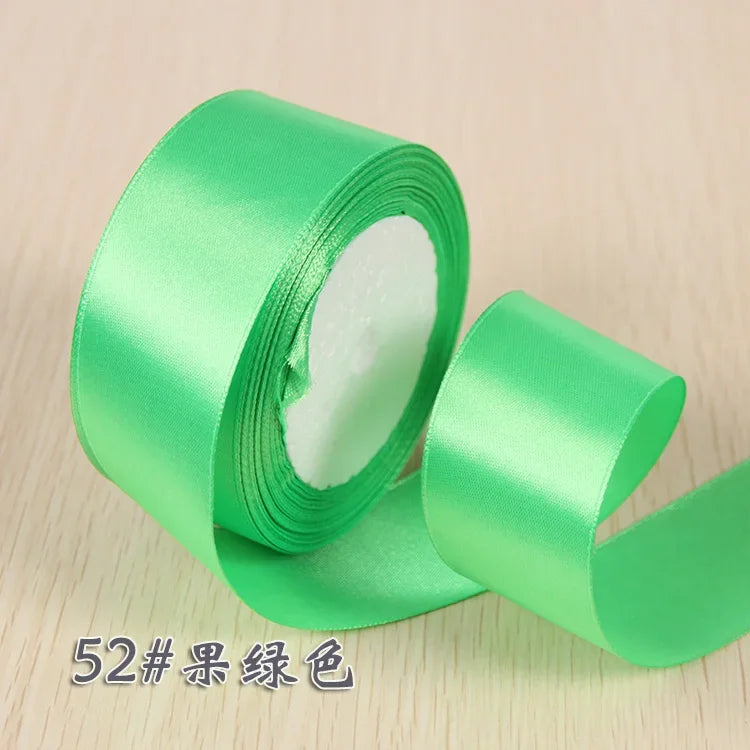 Ruban Satin Soie Sécurisé - 25 Yards Décoration Noël Mariage