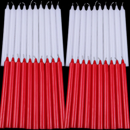 Mini Bougies Coniques Non Parfumées - Set 10/20 Pièces Mariage Noël