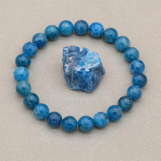 Bracelet Apatite Pierre Naturelle 8mm - Lithothérapie Unisexe