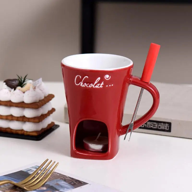 Tasse Fondue Chocolat 130ml - Votre Rituel Gourmand Magique