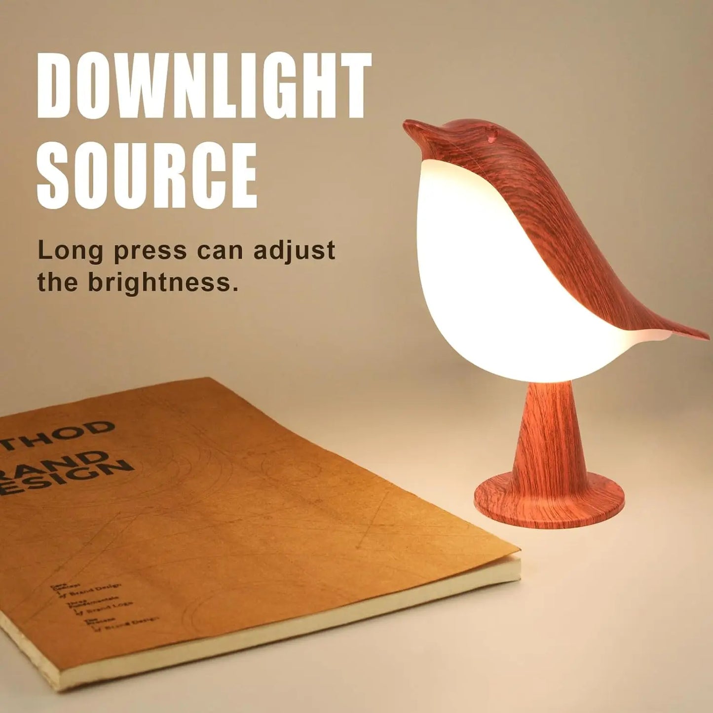 Lampe Bureau Enfant Sans Fil - Veilleuse Oiseau Tactile