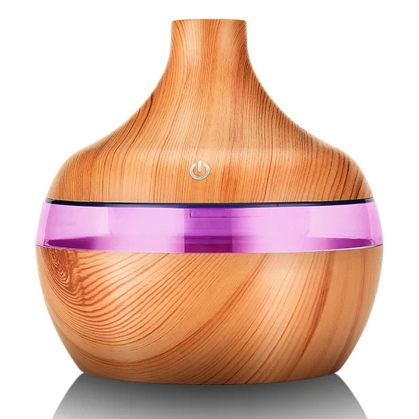 Humidificateur Ultrasonique 300ml Bois - Votre Temple Naturel d'Aromathérapie