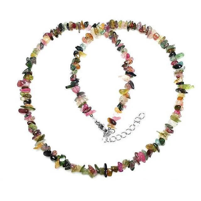 Tour de Cou Pierre Naturelle Femme 40cm - Bijou Bohème Quartz Rose