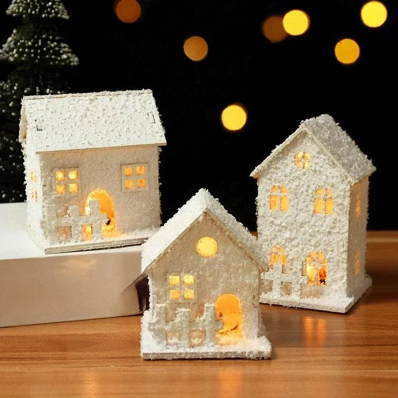 Maison de Noël LED en Bois - Votre Village Magique Lumineux